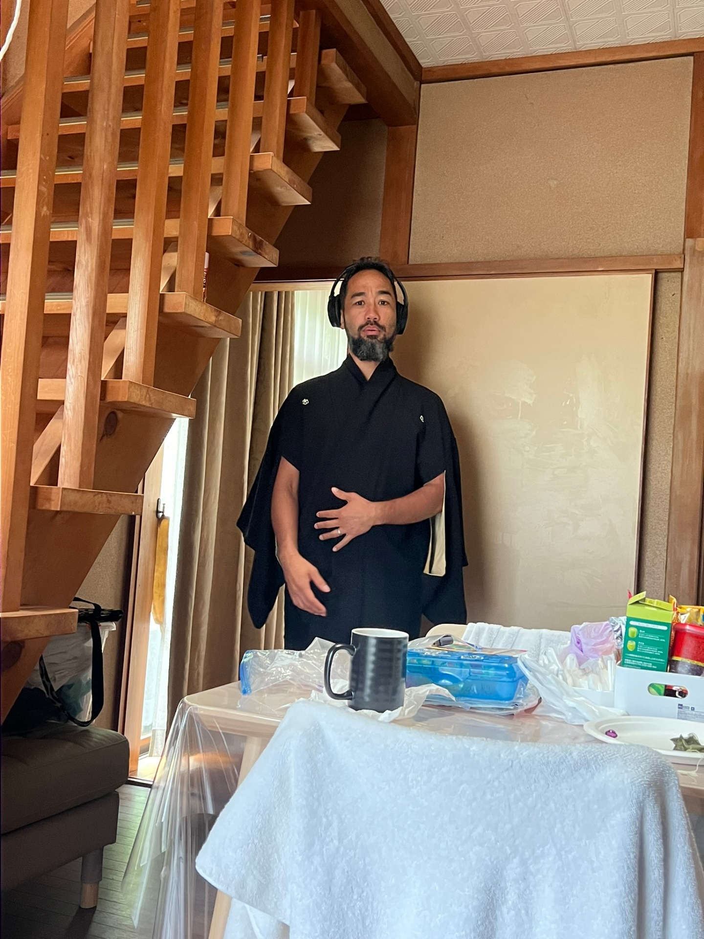 Akari room with stairs