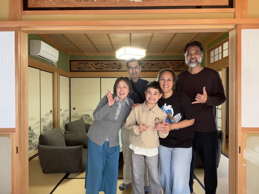 Guests with the host family