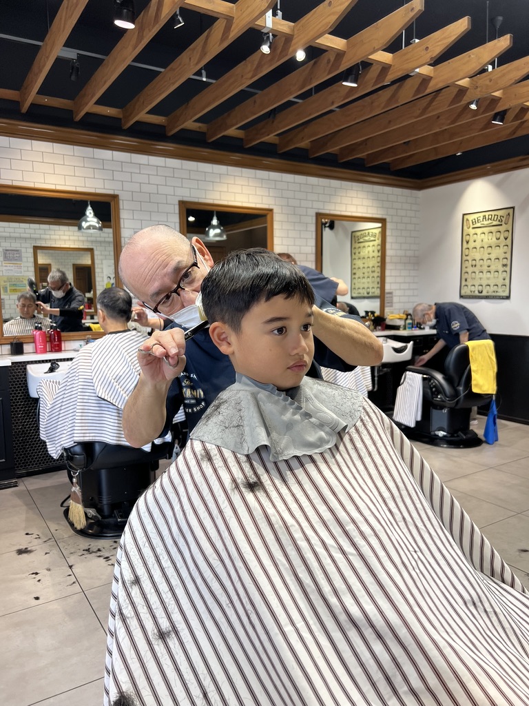 Haircut at a local barber