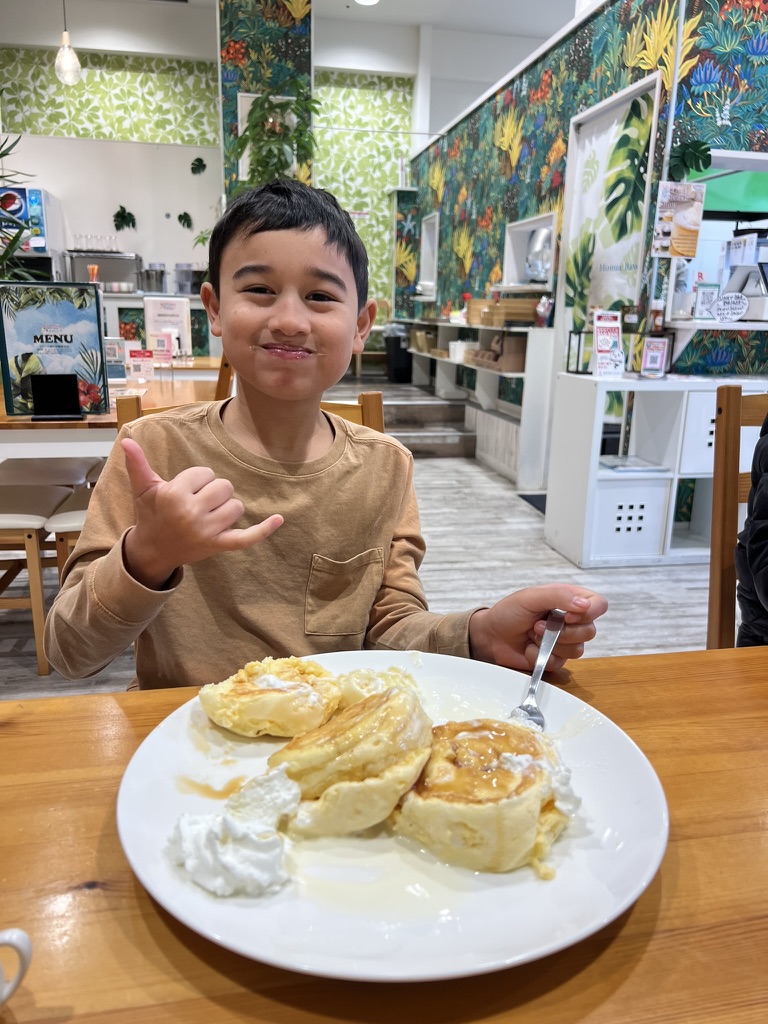 Pancakes with a shaka